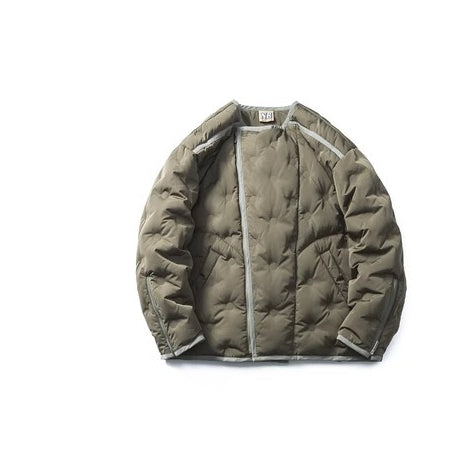 Chaqueta Acolchada Japonesa con Cuello Redondo y Cierre Oblicuo - Image 5