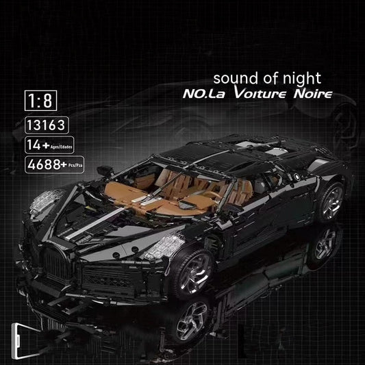 Modelo de Auto Voz de la Noche 13163 - Puzzle de Alta Dificultad Compatible con Bloques de Construcción