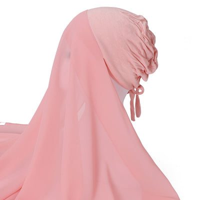 Pañuelo Capucha de Gasa Perlada con Elástico Ajustable - Image 23