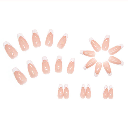 Uñas Postizas Francesas Estilo Chino - Diseño Acabado - Image 10