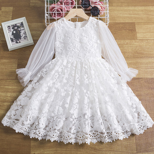 Vestido de Niña con Encaje Estilo Coreano - Image 3