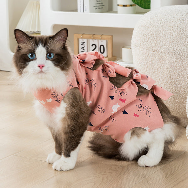 Prenda de Esterilización para Gatos - Protección Respirable Anti-lamido