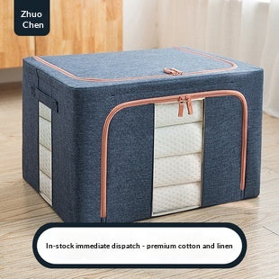 Caja Organizadora de Algodón y Lino con Diseño de Ranuras Estrechas - Image 12