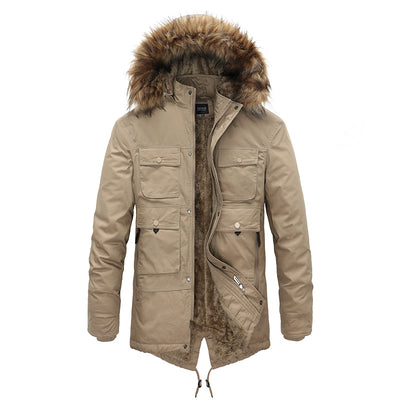 Abrigo de Invierno Hombre Cashmere Acolchado Algodón - Image 4