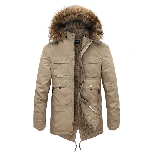 Abrigo de Invierno Hombre Cashmere Acolchado Algodón - Image 4