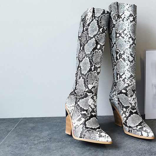 Botas Altas de Tacón Grueso Estilo Martin para Mujer - Image 9