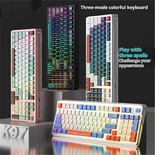 Escritorio Gaming con Iluminación RGB Multicolor y Diseño Mecánico Premium