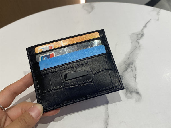 Monedero Compacto de Cuero Genuino Primera Capa para Mujer