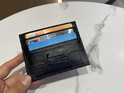 Monedero Compacto de Cuero Genuino Primera Capa para Mujer