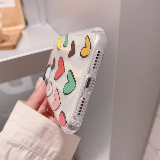 Funda Protectora para Celular Anti-Caídas con Diseño Romántico