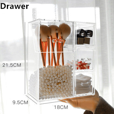Organizador de Maquillaje y Joyas Acrílico Transparente con Tapa - Image 14