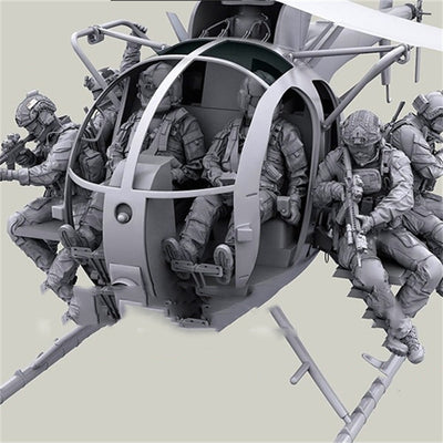 Figura Militar Moderna - Conjunto de 6 Soldados sin Resina - Image 9
