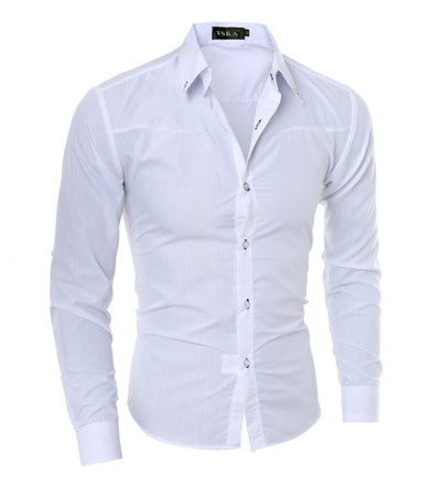 Camisa de Cuadros Diamante para Hombre - Manga Larga Elegante - Image 8