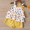 Conjunto Infantil Lunares con Moño: Blusa + Shorts