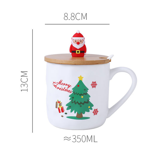 Taza de Cerámica con Tapa de Madera y Cuchara - Image 10