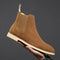 Botas Martin Punta Aguda de Cuero Nobuk para Hombre - Botines Altos Estilo Británico