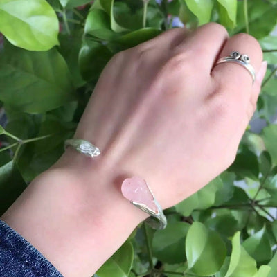 Pulsera de Plata 990 con Tulipán de Cristal Incrustado a Mano - Image 9