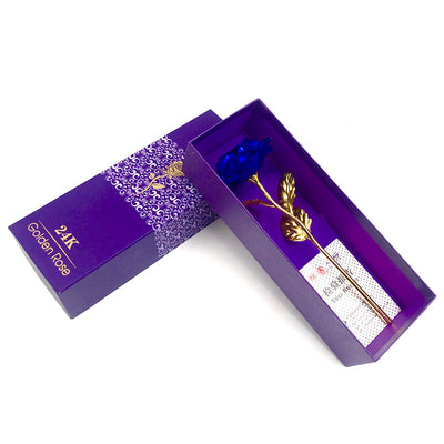 Conjunto de Rosas Doradas Luminosas 24K - Image 11