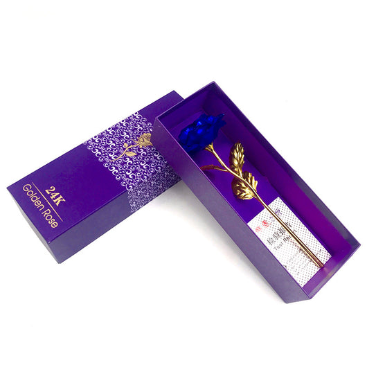 Conjunto de Rosas Doradas Luminosas 24K - Image 11