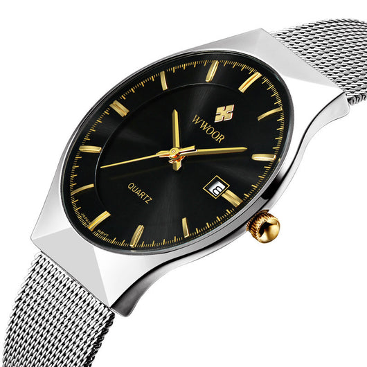 Reloj Casual Milano con Correa de Malla Resistente al Agua