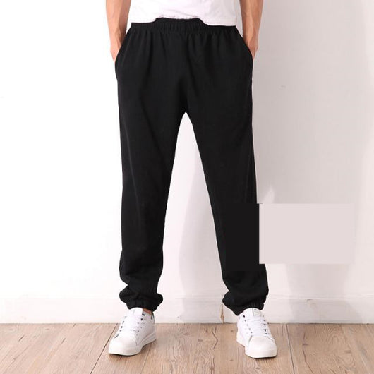 Pantalones Casuales Hombre Cintura Elástica Algodón Ligero Verano - Image 17