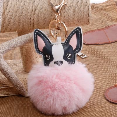 Llavero Pelota de Plumas PU para Mascotas - Accesorio Adorable - Image 10