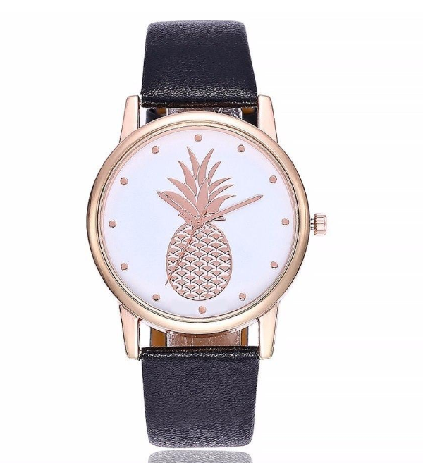 Reloj de Pulsera Coreano con Patrón Piña - Diseño Minimalista Cuarzo - Image 3