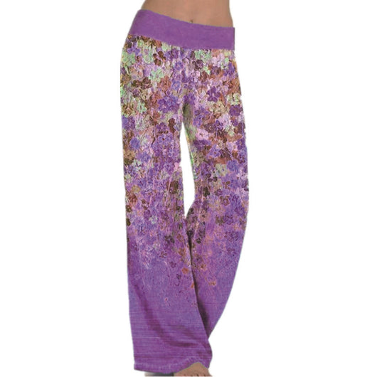 Pantalones Yoga Anchos con Estampado - Ropa Deportiva Suelta para Mujer - Image 4