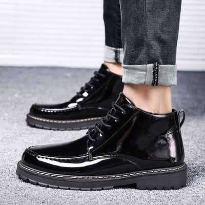 Botas Altas de Cuero para Hombre - Diseño Versátil y Duradero - Image 4