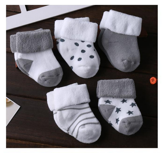 Calcetines de Algodón Acolchados para Bebés Recién Nacidos - Image 3