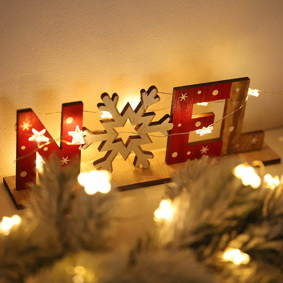 Adorno Navideño de Madera Artesanal