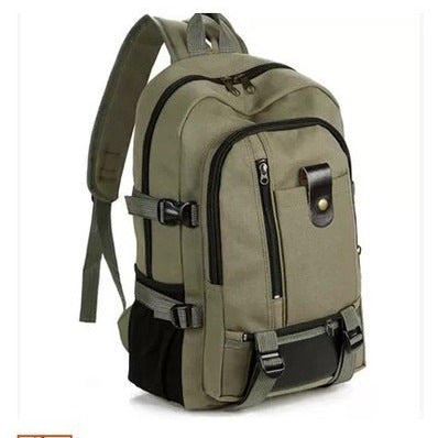 Mochila Escolar Coreana de Lona Retro - Diseño Casual para Hombre