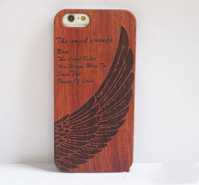 Funda para móvil con tallado en madera artesanal - Image 14