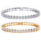 Pulsera de Diamantes en Fila Única con Cristal Romano