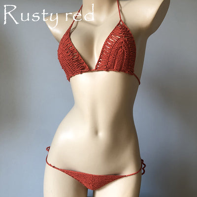 Bikini Tejido a Mano con Diseño Calado para Mujer - Image 2
