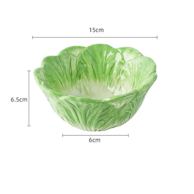 Vajilla Infantil de Cerámica Pintada a Mano con Animales Lindos de Pascua - Platos y Tazones para Ensaladas, Frutas y Postres - Image 9