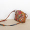 Bolsa Tejida con Rayas Coloridas