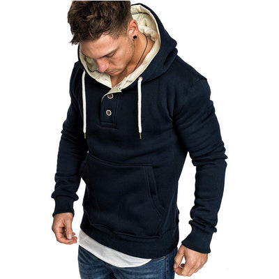 Sudadera Polar con Capucha y Detalles de Botones - Image 3