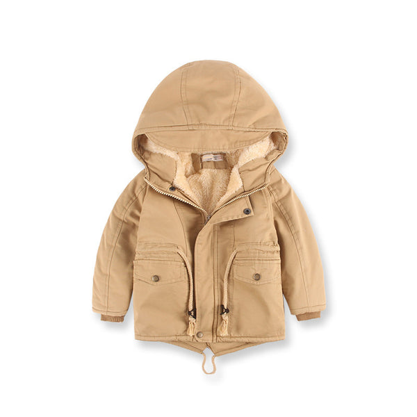 Abrigo de Invierno para Niño con Mezcla de Cachemira - Estilo Europeo y Americano - Image 3