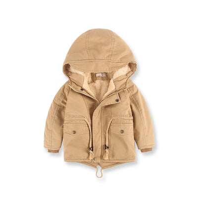 Abrigo de Invierno para Niño con Mezcla de Cachemira - Estilo Europeo y Americano - Image 3