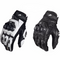Guantes de Cuero con Forro de Terciopelo Resistentes al Viento para Hombre