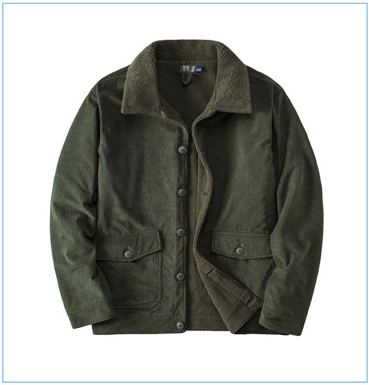 Chaqueta de Cachemira Gruesa para Hombre - Corte Holgado y Casual - Image 24