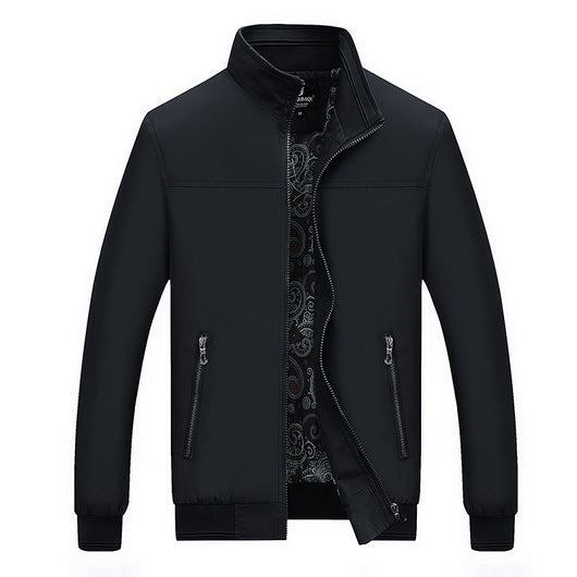 Chaqueta Casual de Hombre Cuello de Pie Primavera Otoño - Image 6