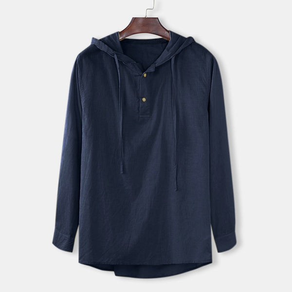 Sudadera con Capucha y Manga Larga en Color Sólido