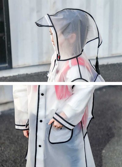 Poncho Impermeable Transparente para Niños - Image 8