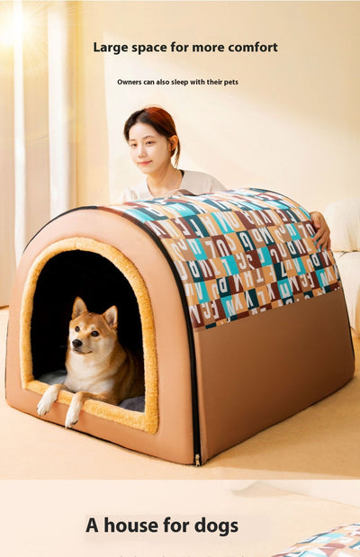 Casa para Mascotas Big Kennel Cuatro Estaciones Desmontable y Lavable - Image 10