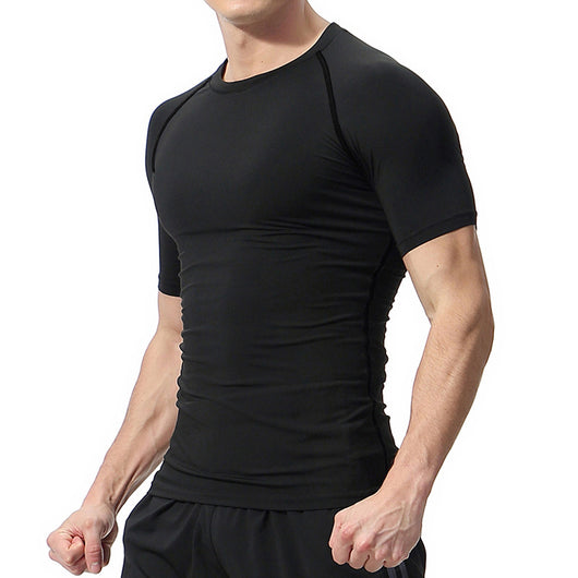 Playera de Compresión Estampado Espada Manga Corta Verano Hombre - Image 27