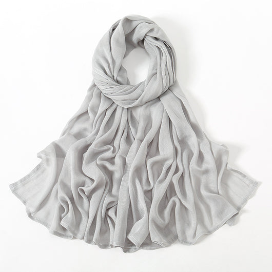 Pañuelo Modal Rayon Malayo Indonesio Colores Sólidos Transpirable - Image 52