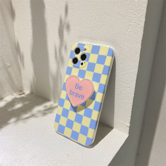 Funda Suave para Móvil con Diseño de Damero Simple - Image 6