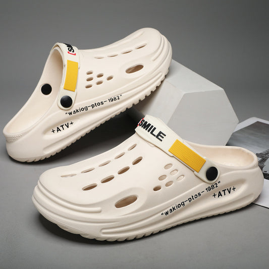 Pantuflas Cerradas Talla Grande para Hombre con Suela Gruesa y Acolchada - Image 2